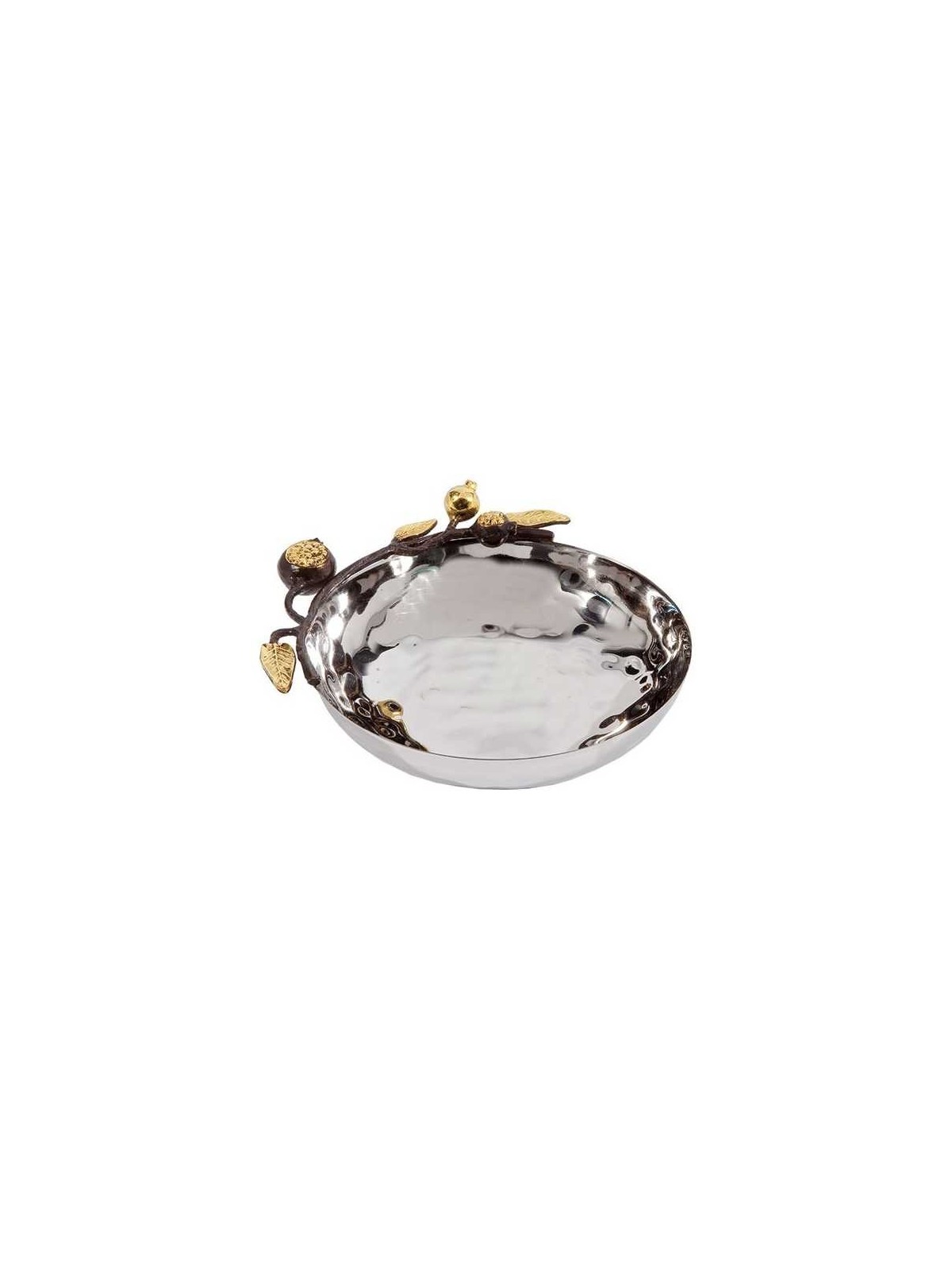 Round Golden Pomegranate Bowl - Medium By Yair Ema | Home Goods | Juda